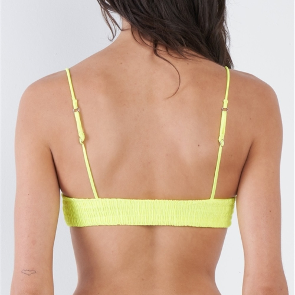 Neon Yellow Square 2 piece bikini set - Picture 5 of 8